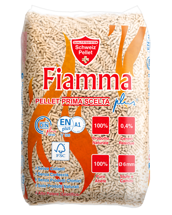 Bancale di pellet fiamma en1 plus